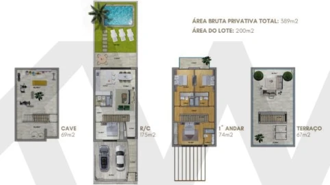 Moradia T4 para Venda em Montenegro