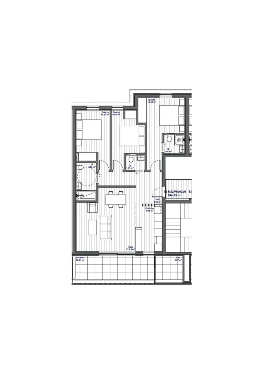 Apartamento T3 para Venda em Fânzeres e São Pedro da Cova Foto 6