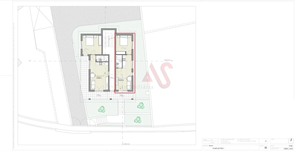 Apartamento T1 para Venda em Fafe Planta 2
