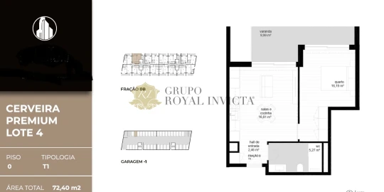 Apartamento T1 para Venda em Vila Nova de Cerveira e Lovelhe