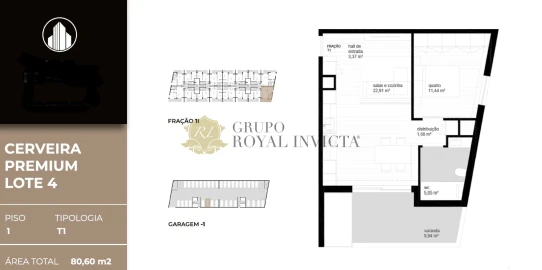 Apartamento T1 para Venda em Vila Nova de Cerveira e Lovelhe
