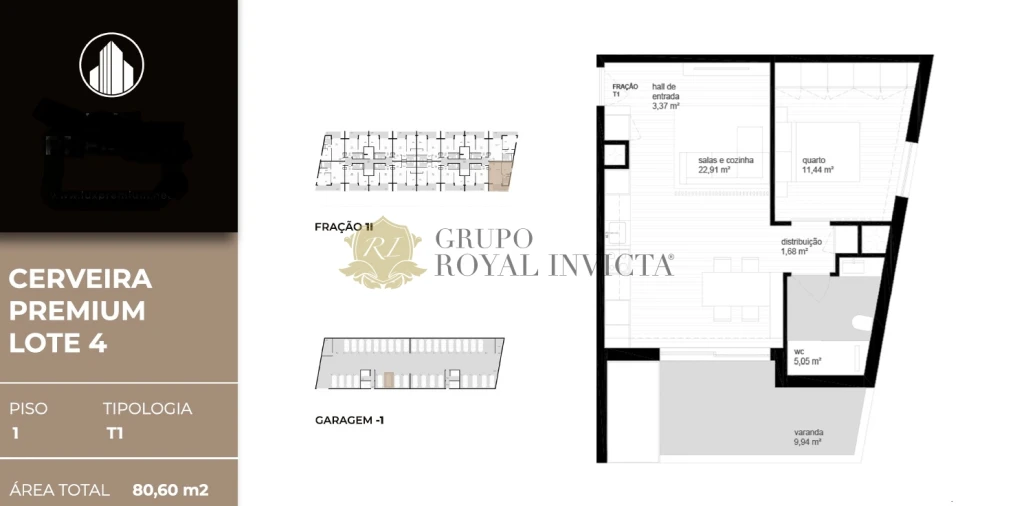 Apartamento T1 para Venda em Vila Nova de Cerveira e Lovelhe Foto 13