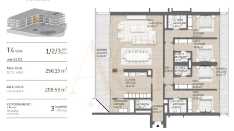 Apartamento T4 para Venda em Quarteira