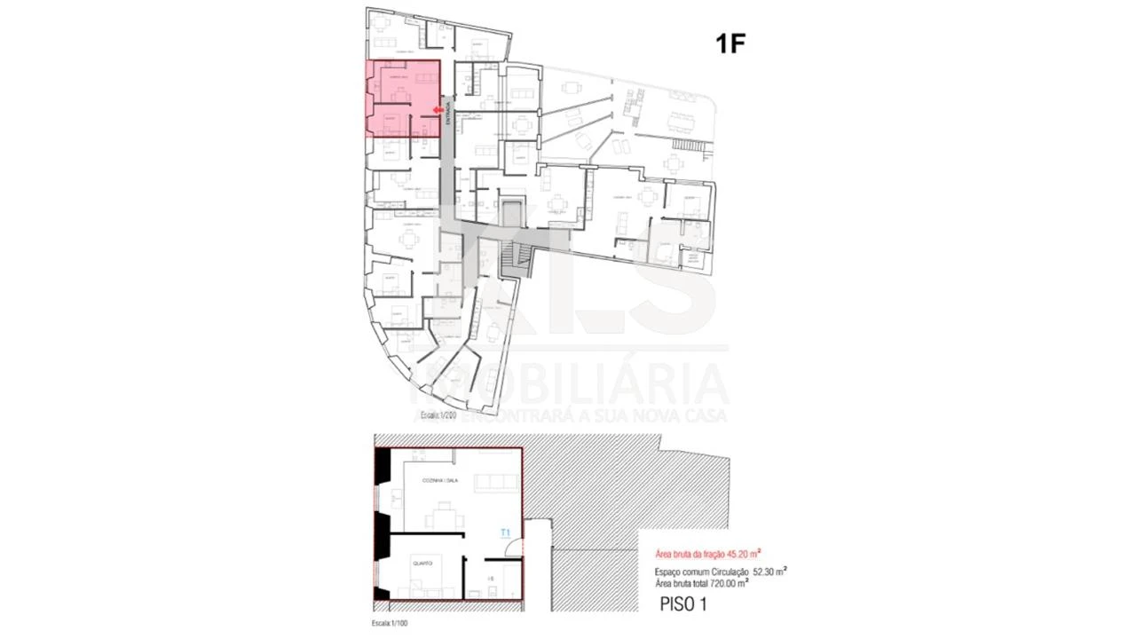 Apartamento T1 para Venda em Buarcos Foto 17
