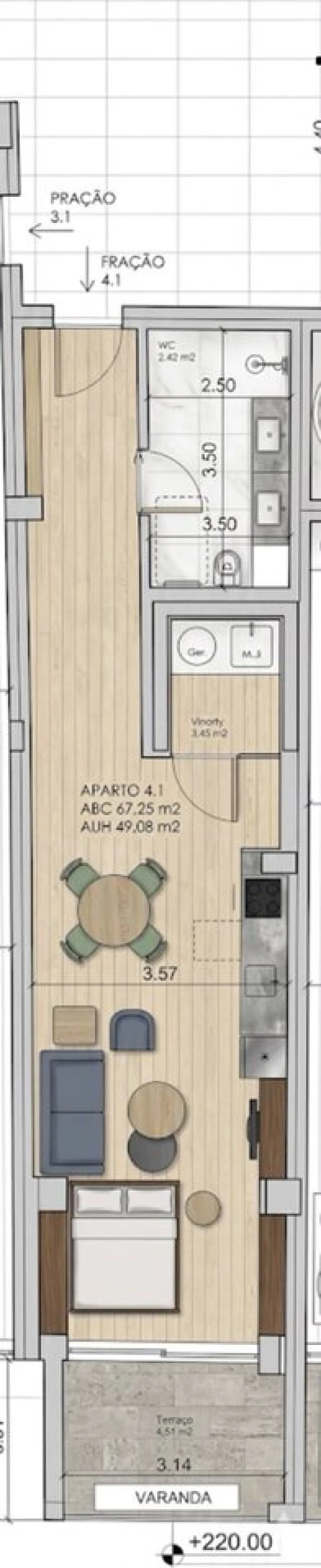 Apartamento T0 para Venda em São João da Madeira