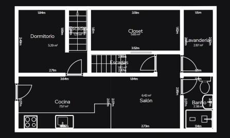 Apartamento T1 para Venda em Fermentões