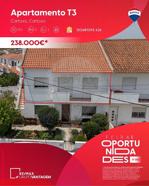 Apartamento T3 para Venda em Cartaxo e Vale da Pinta