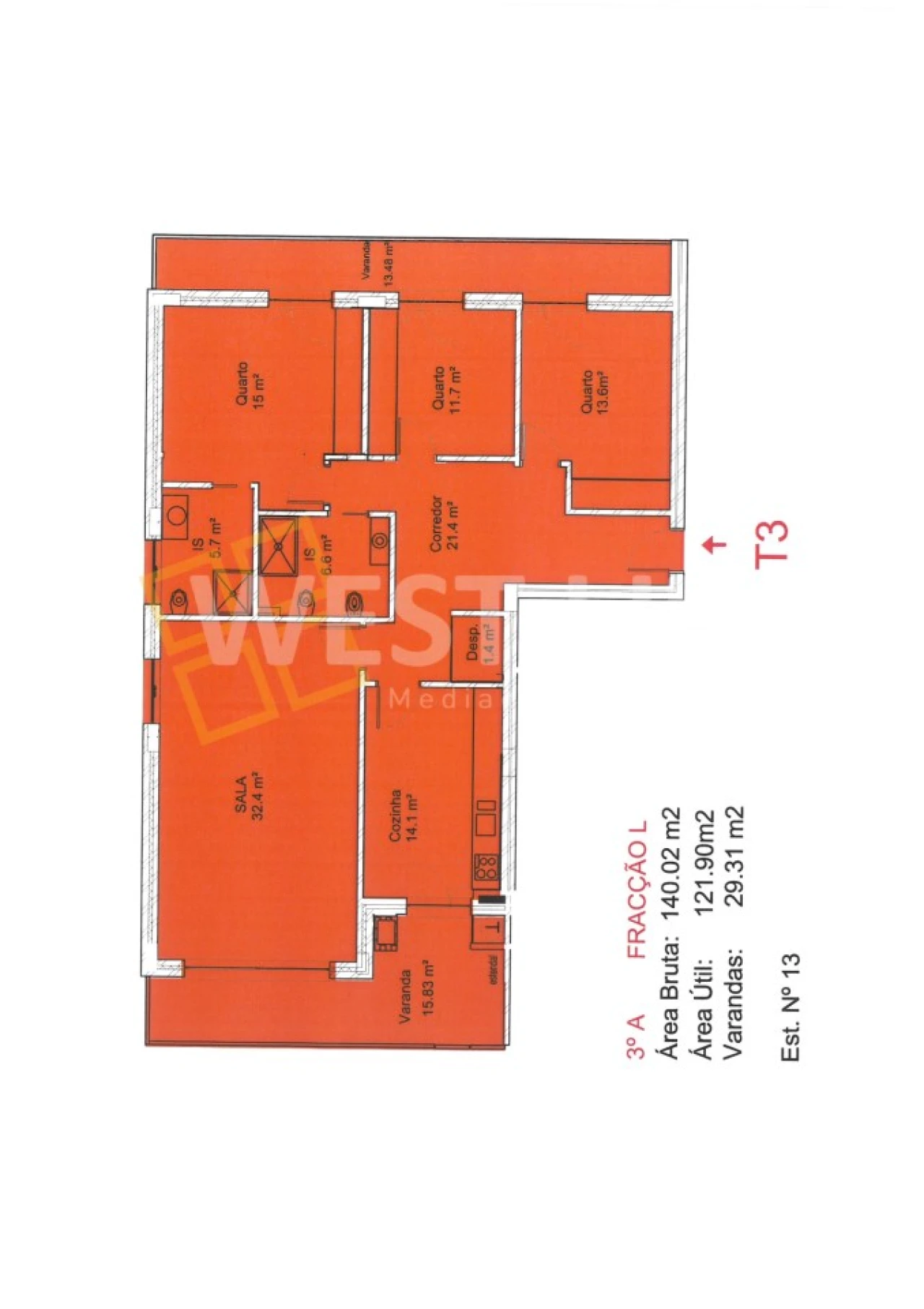 Apartamento T3 para Venda em A dos Cunhados e Maceira Foto 20