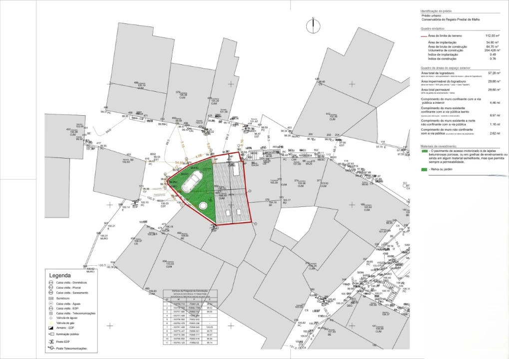 Terreno para Venda em Azueira e Sobral da Abelheira Planta 2