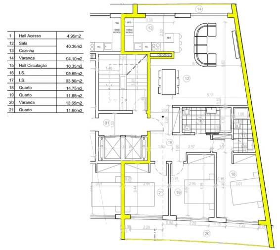 Apartamento T3 para Venda em Corroios Planta 1