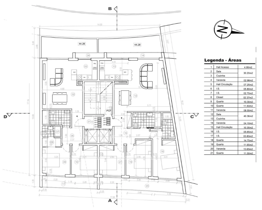 Apartamento T3 para Venda em Corroios Planta 4