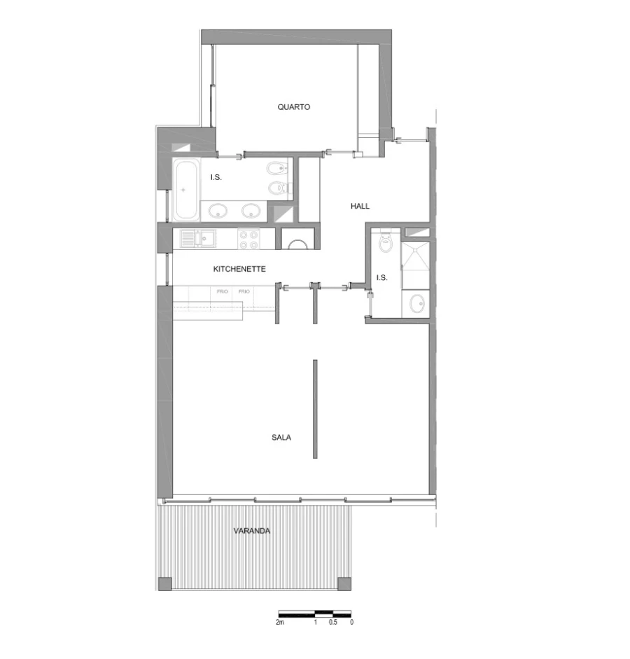 Apartamento T2 para Venda em Carvalhal Planta 1