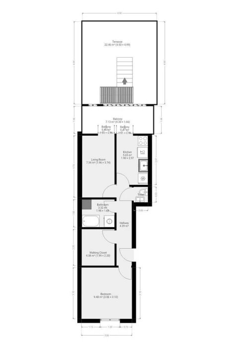 Apartamento T1 para Venda em Campolide