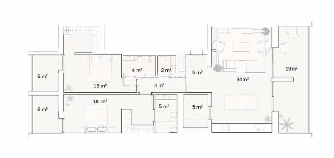 Apartamento T2 para Venda em Quarteira Planta 1
