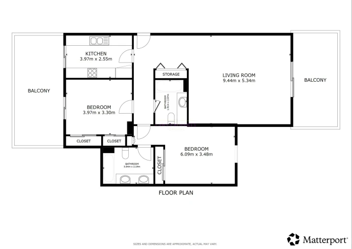 Apartamento T2 para Venda em Lagos (São Sebastião e Santa Maria) Planta 1
