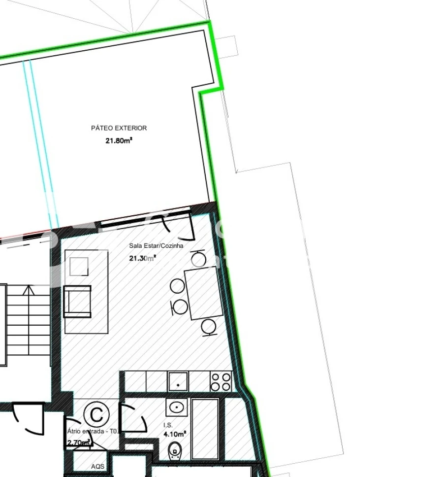Apartamento T0 para Venda em Braga (Maximinos, Sé e Cividade) Planta 1