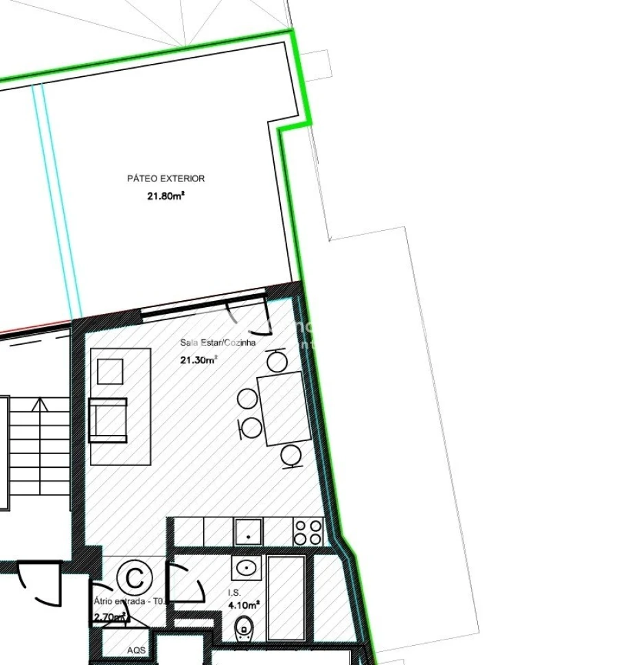 Apartamento T0 para Venda em Braga (Maximinos, Sé e Cividade) Planta 1