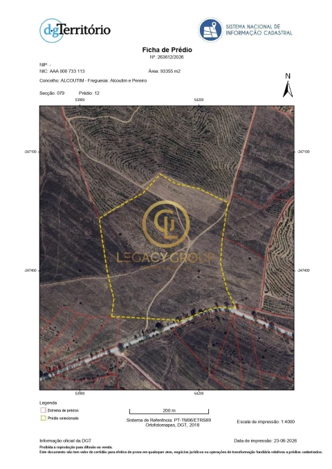 Terreno para Venda em Alcoutim e Pereiro