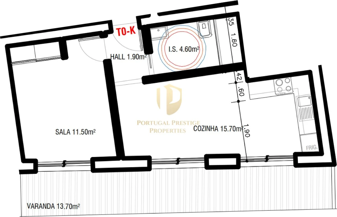 Apartamento T1 para Venda em Altura Foto 5