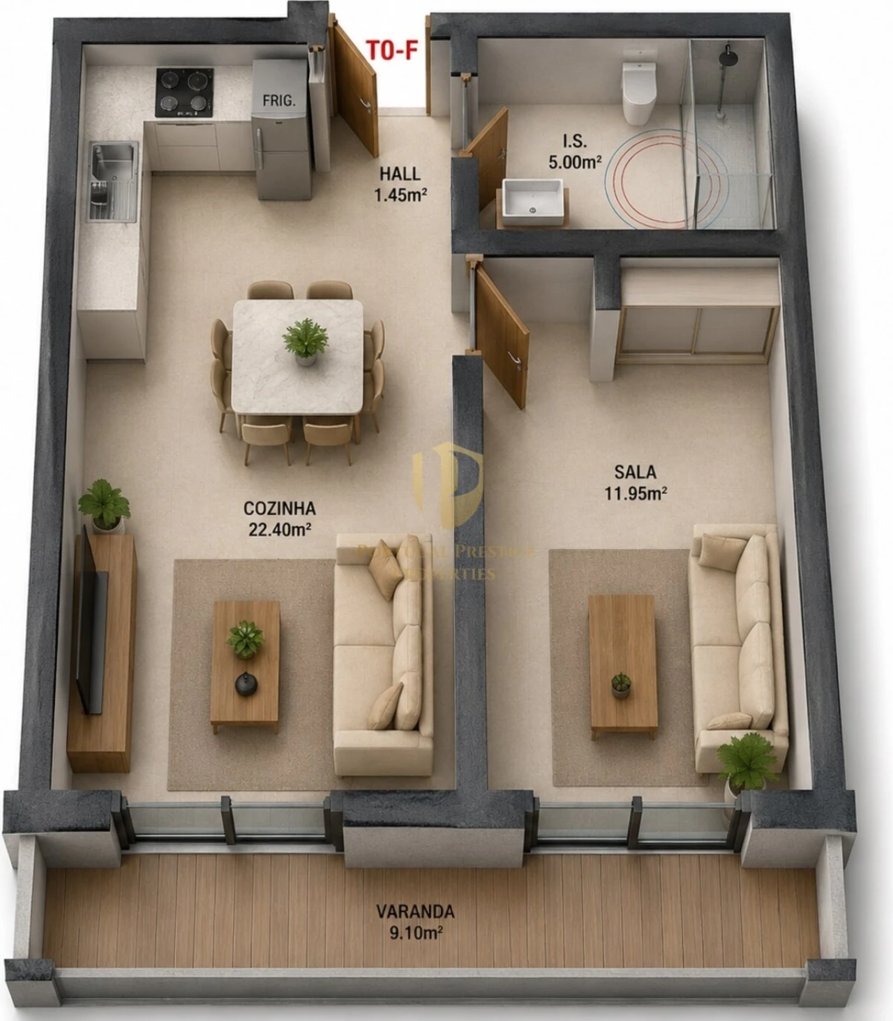 Apartamento T0 para Venda em Altura Foto 4