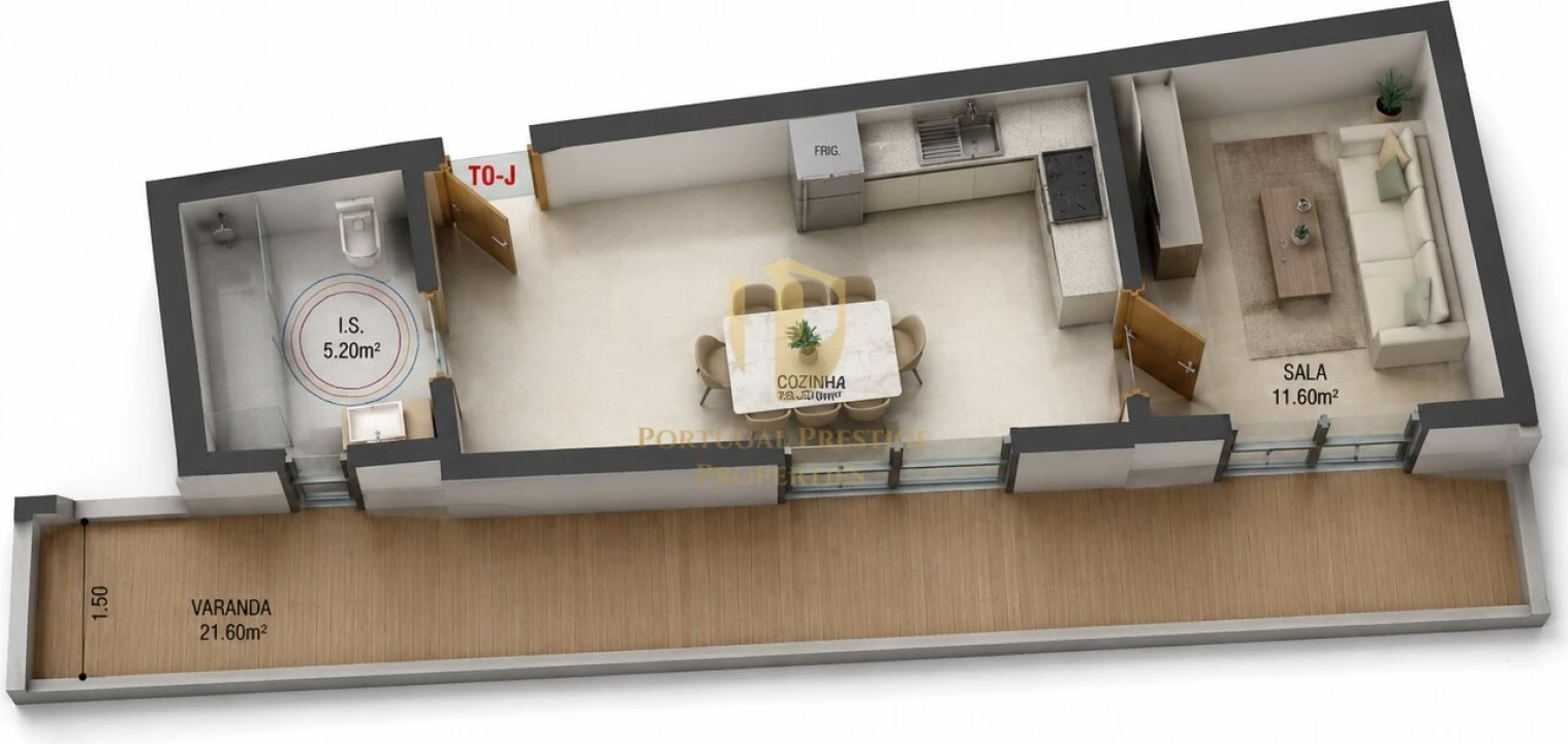 Apartamento T0 para Venda em Altura Foto 1