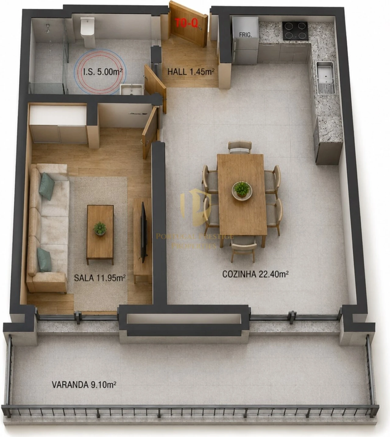 Apartamento T0 para Venda em Altura Foto 1