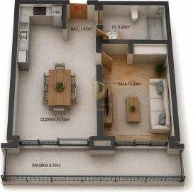 Apartamento T0 para Venda em Altura