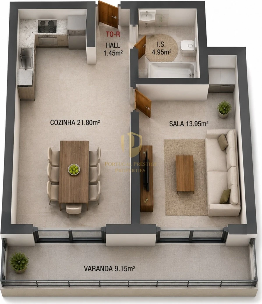 Apartamento T0 para Venda em Altura Foto 4