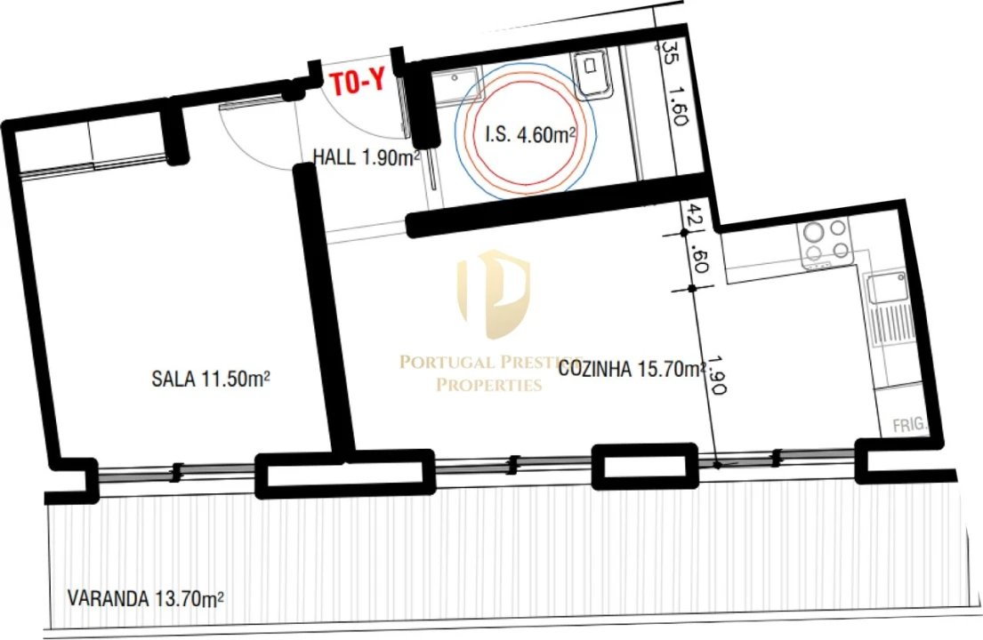 Apartamento T0 para Venda em Altura Foto 5