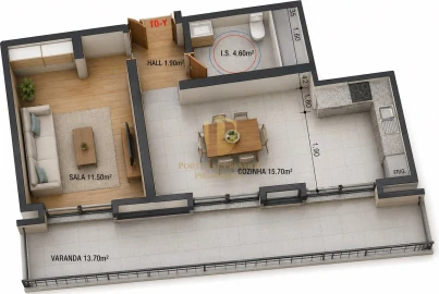 Apartamento T0 para Venda em Altura