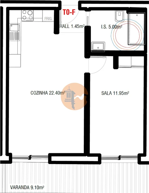 Apartamento T0 para Venda em Altura