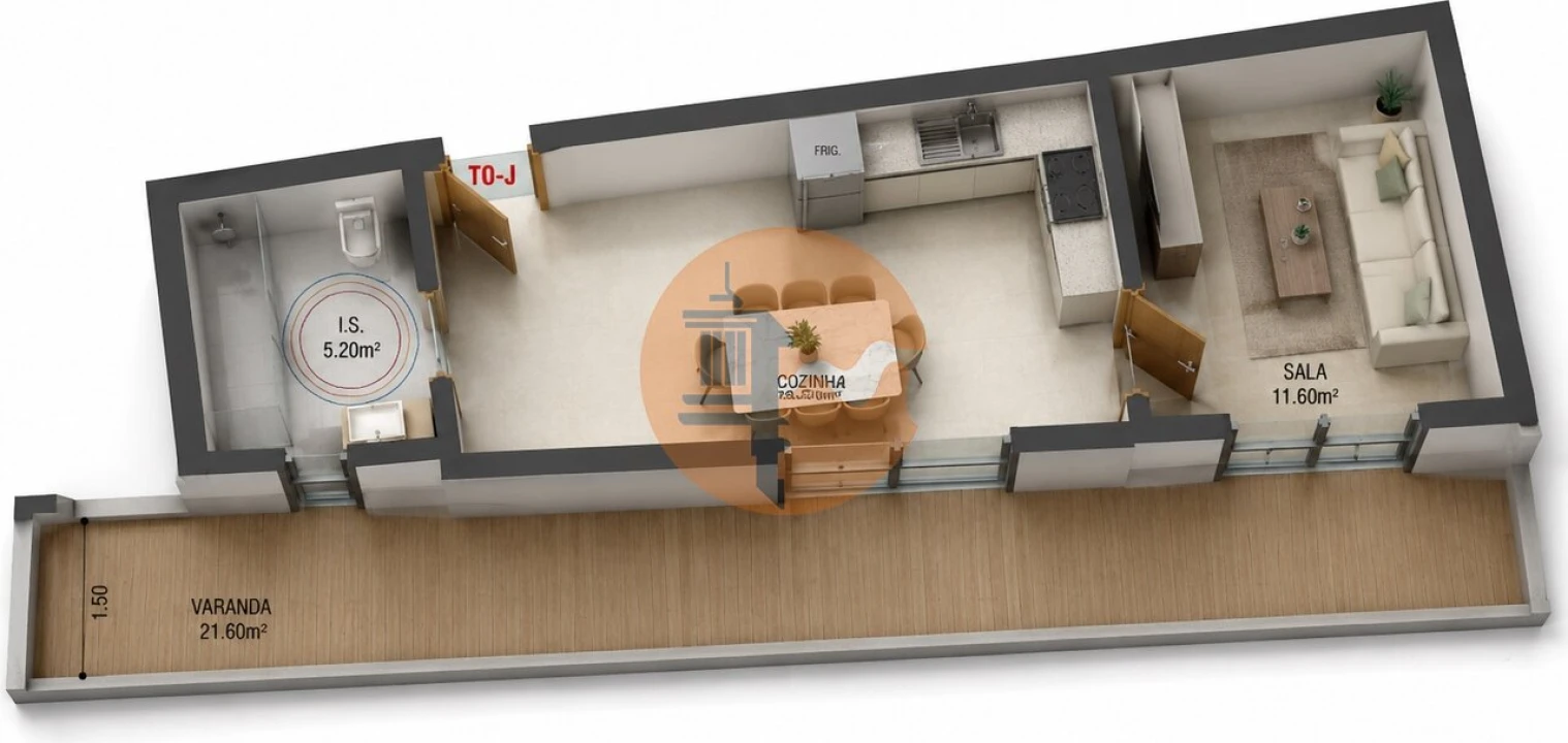 Apartamento T0 para Venda em Altura Foto 1
