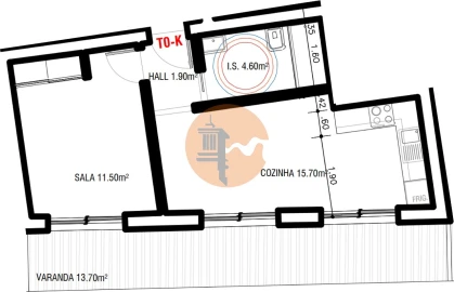 Apartamento T1 para Venda em Altura