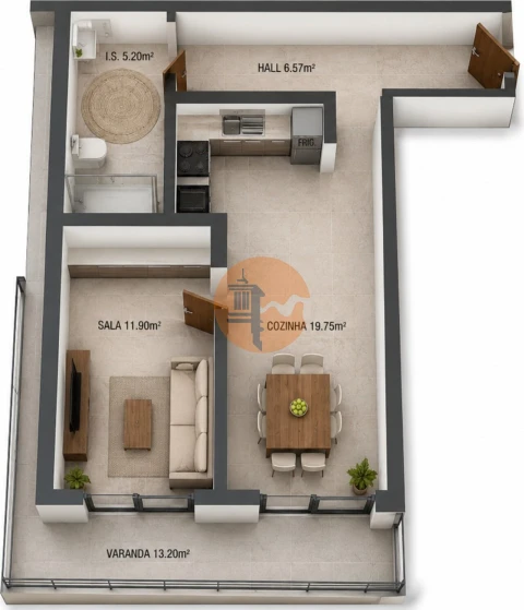Apartamento T0 para Venda em Altura