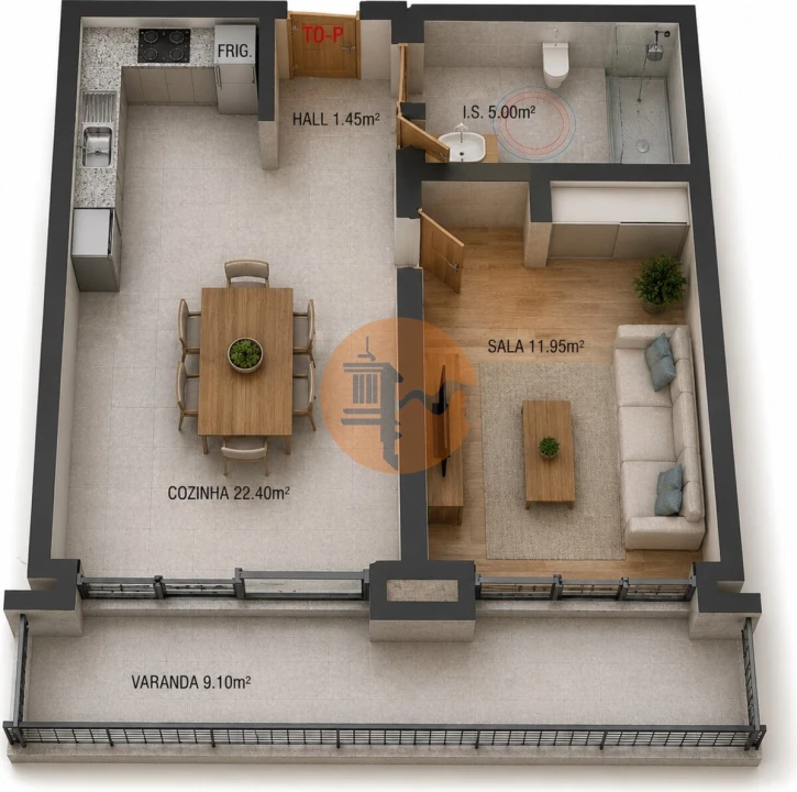 Apartamento T0 para Venda em Altura Foto 3