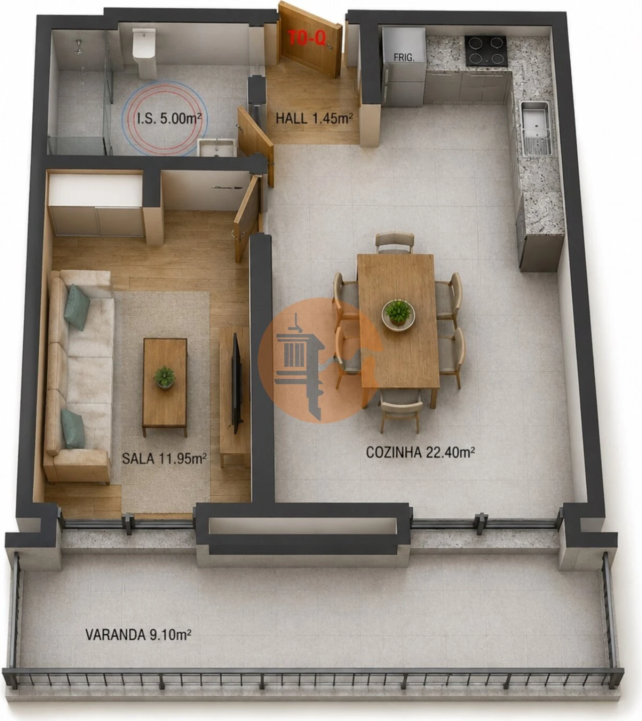 Apartamento T0 para Venda em Altura Foto 1