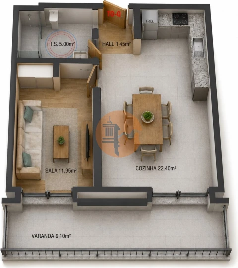 Apartamento T0 para Venda em Altura
