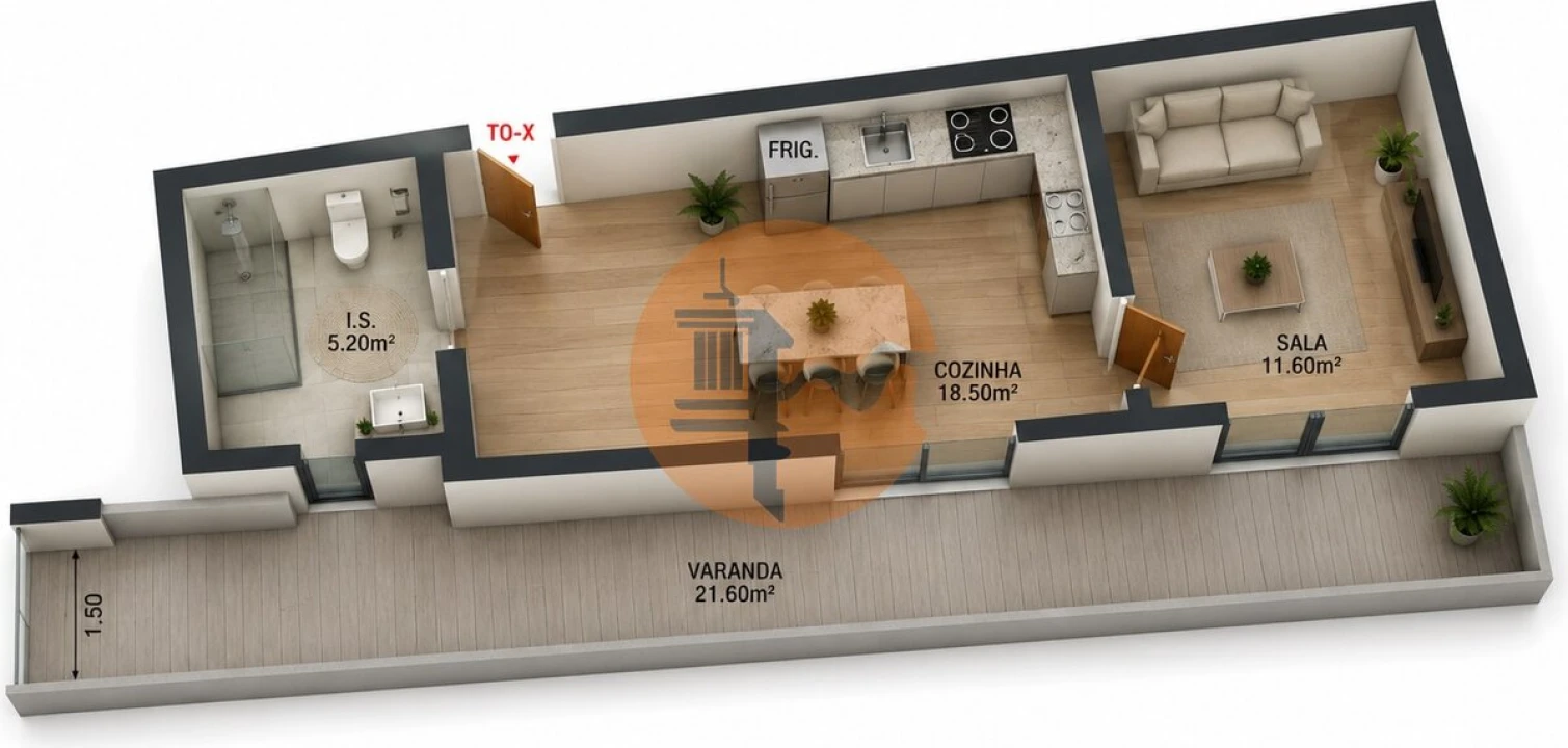 Apartamento T0 para Venda em Altura Foto 5