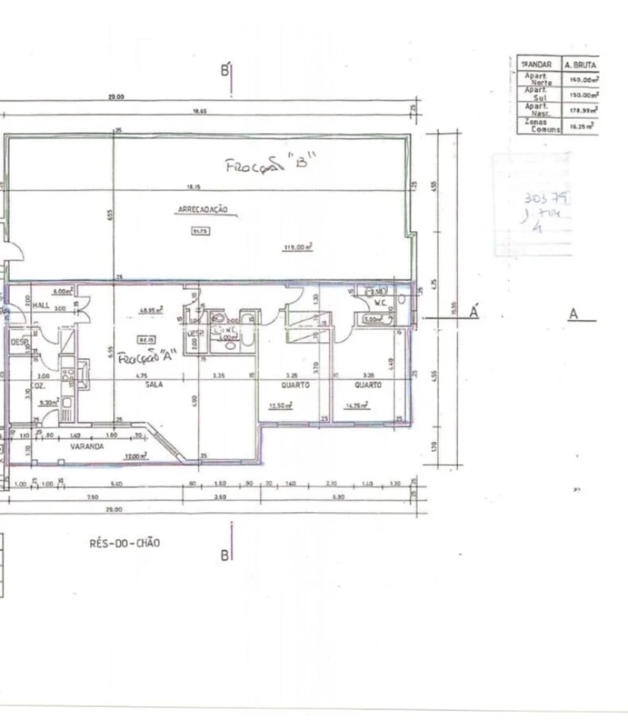 Apartamento T2 para Venda em Albufeira e Olhos de Água Planta 1