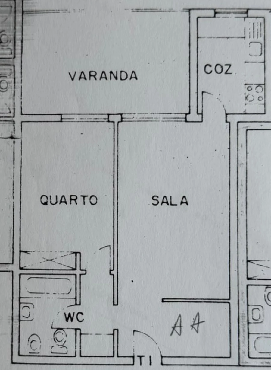 Apartamento T1 para Venda em Albufeira e Olhos de Água Planta 1