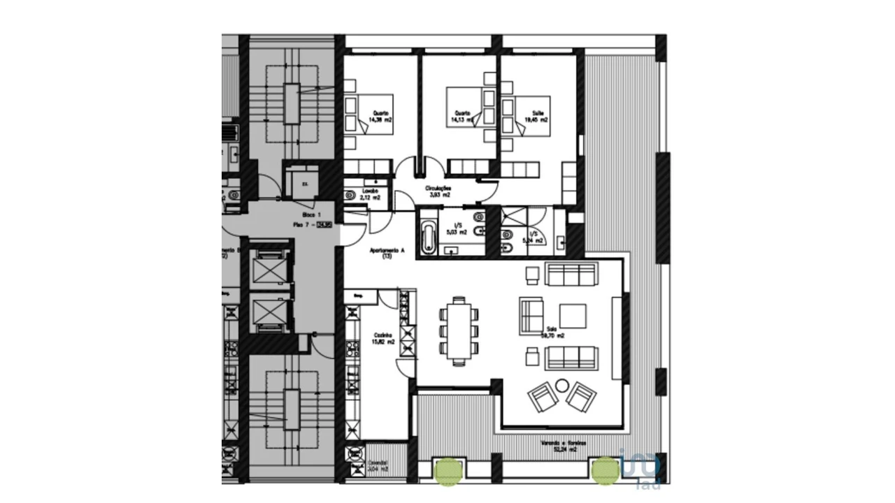 Apartamento T3 para Venda em Olivais Foto 9
