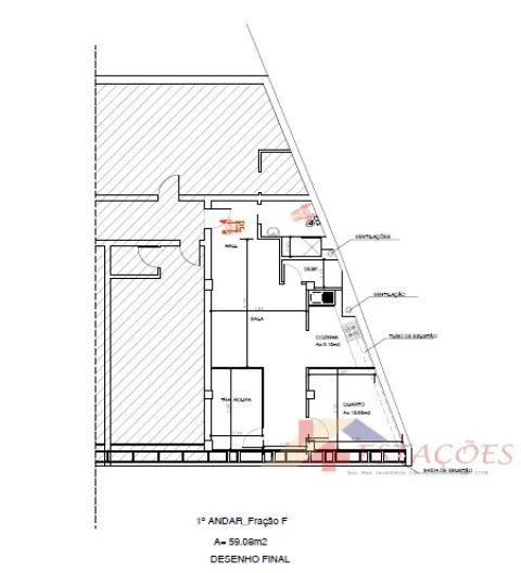 Apartamento T1 para Venda em Pombal