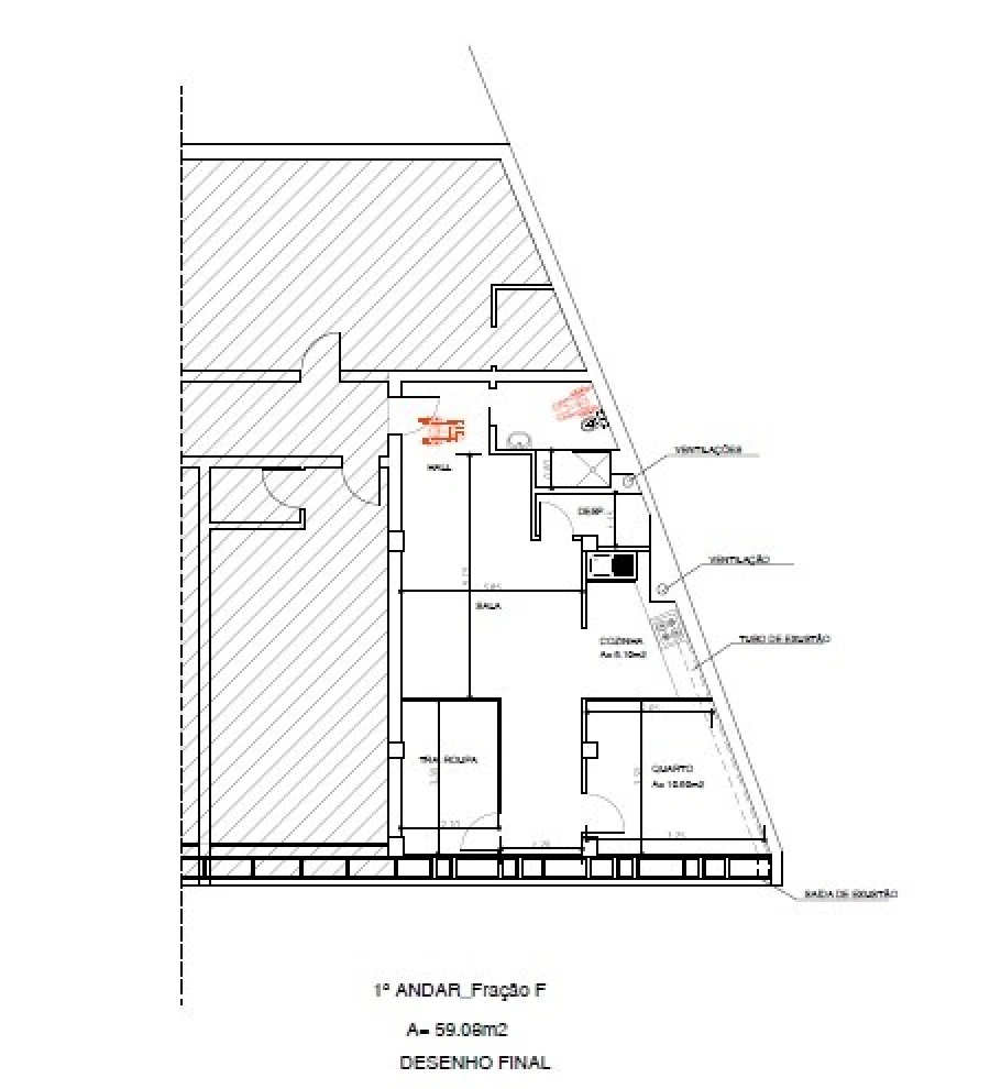 Apartamento T1 para Venda em Pombal Planta 1