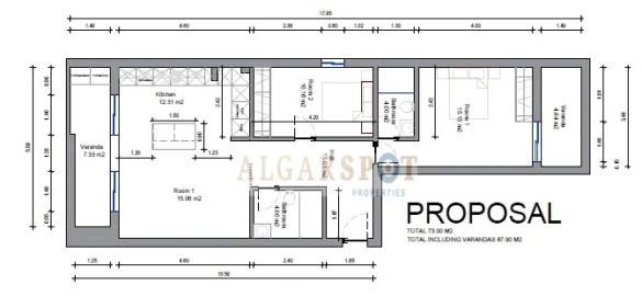 Apartamento T2 para Venda em Quarteira