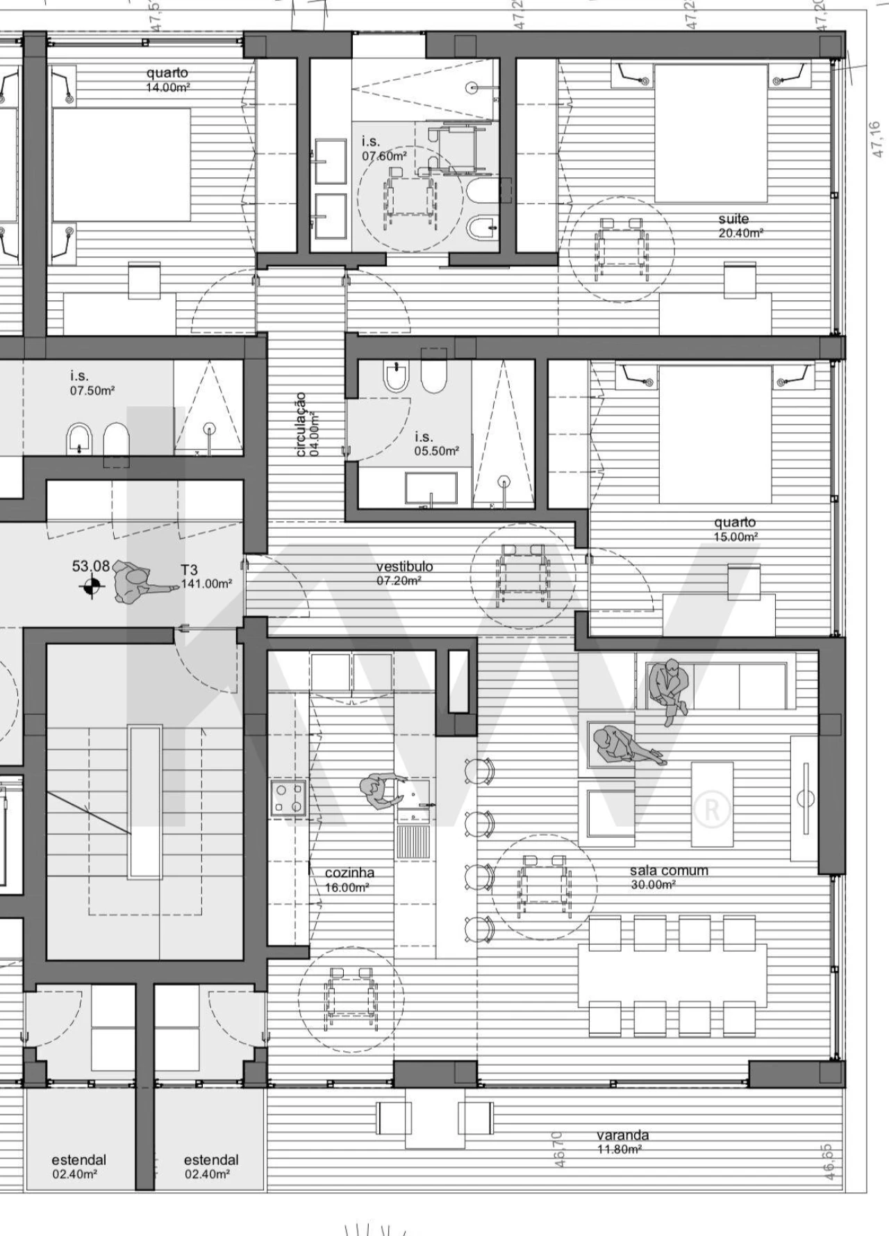 Apartamento T2 para Venda em Lagoa (Nossa Senhora do Rosario) Foto 7