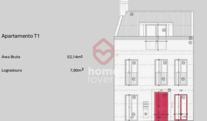 Apartamento T1 para Venda em Santa Maria do Castelo e Santiago e Santa Susana Foto 6