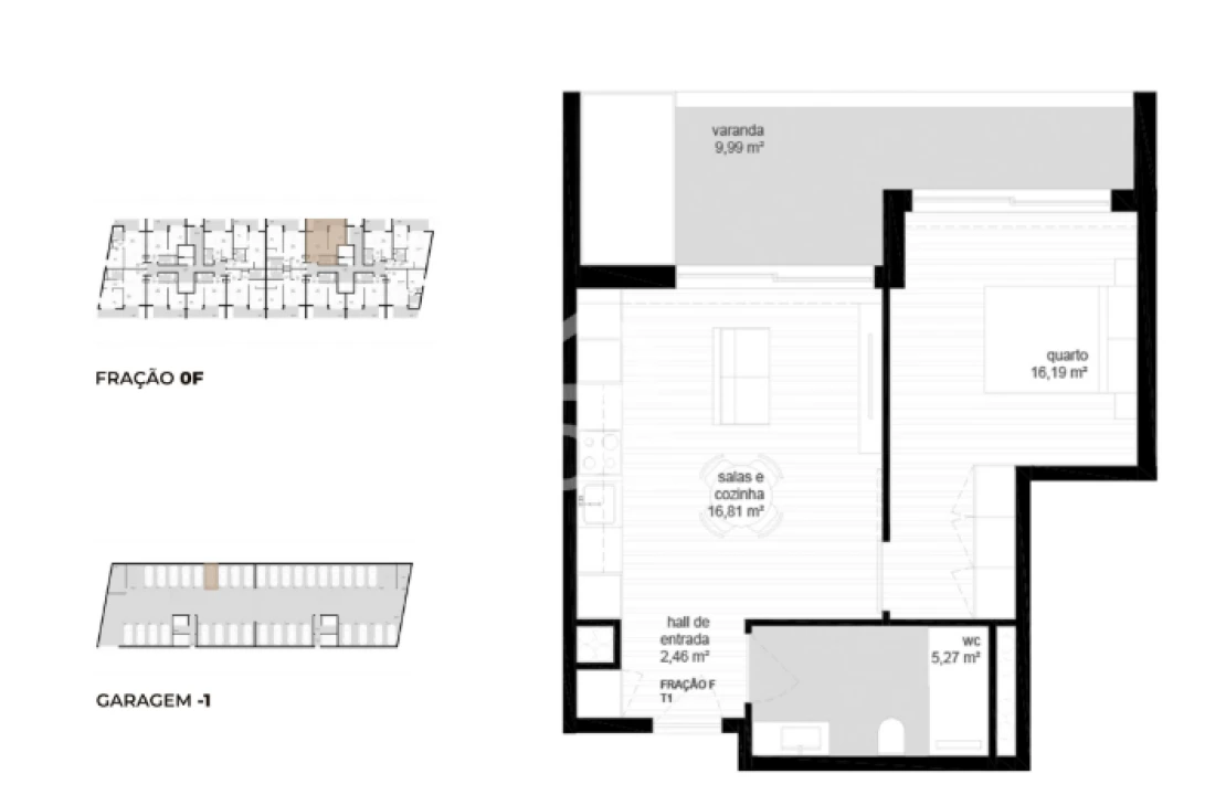 Apartamento T1 para Venda em Vila Nova de Cerveira e Lovelhe Foto 8