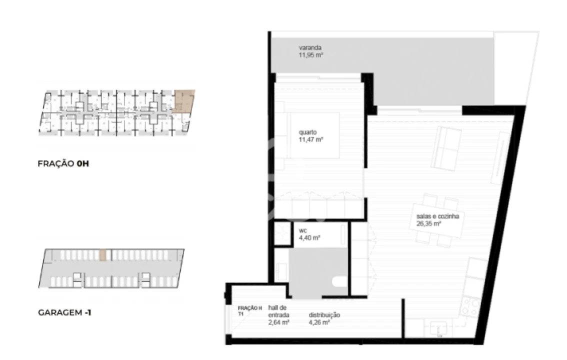 Apartamento T1 para Venda em Vila Nova de Cerveira e Lovelhe Foto 8