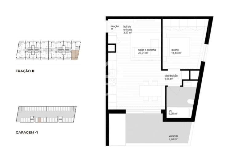 Apartamento T1 para Venda em Vila Nova de Cerveira e Lovelhe Foto 8