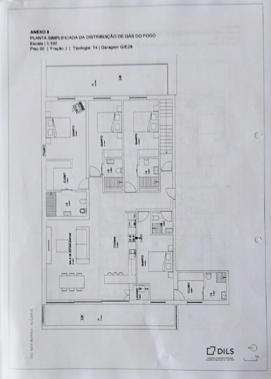Apartamento T4 para Venda em Olhão Planta 1
